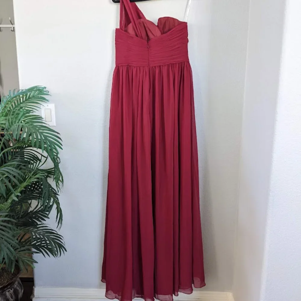AW Grace Bridesmaid Prom Formal Special Occasion Wedding Guest Dress, 10, Red - Picture 7 of 9